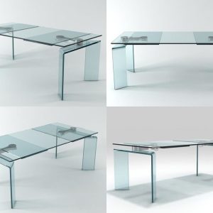 Ray four different glass tables