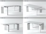 Ray four different glass tables