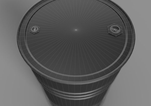 Realistic Gulf Barrel 3D Model