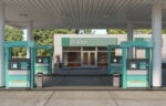 Realistic Low - Poly Gas Station 3D Model