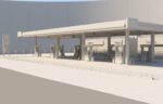 Realistic Low - Poly Gas Station 3D Model