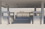 Realistic Low - Poly Gas Station 3D Model
