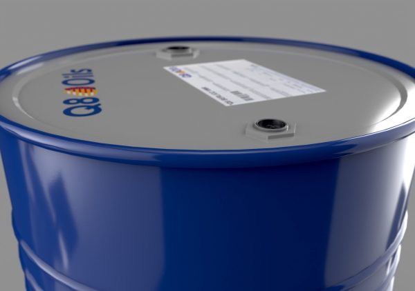 Realistic Q8 Oils Barrel 3D Model