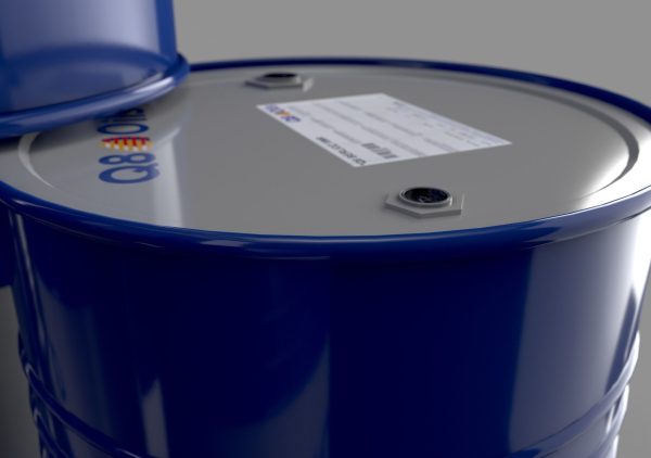 Realistic Q8 Oils Barrel 3D Model