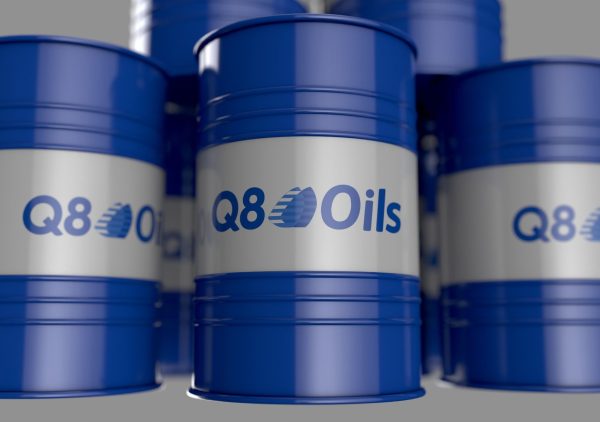 Realistic Q8 Oils Barrel 3D Model