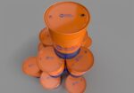 Realistic Quaker Houghton Barrel 3D Model