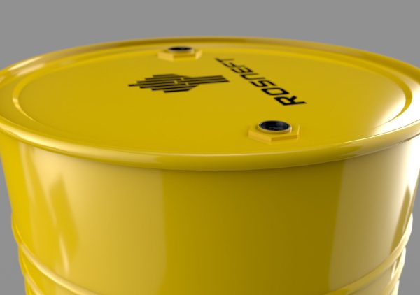 Realistic Rosneft Barrel 3D Model