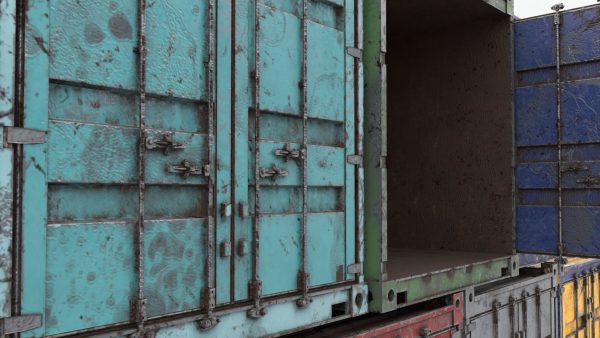 Realistic Shipping Container