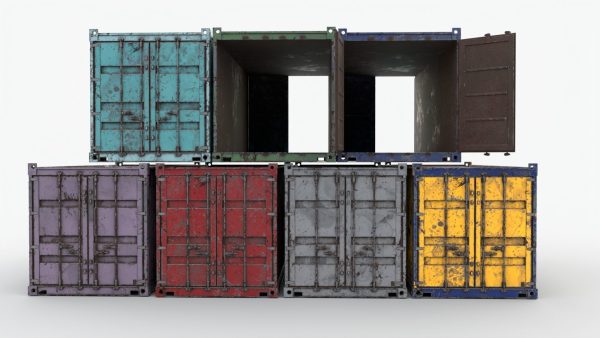 Realistic Shipping Container