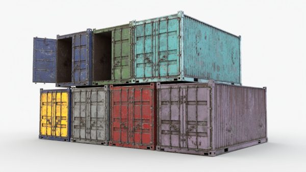 Realistic Shipping Container