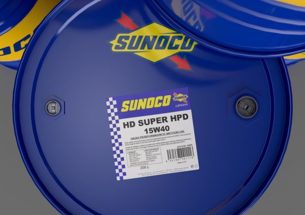 Realistic Sunoco Barrel 3D Model
