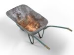Realistic Used Ruined Wheelbarrow