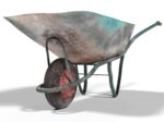 Realistic Used Ruined Wheelbarrow