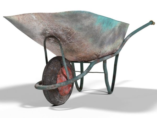 Realistic Used Ruined Wheelbarrow