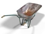 Realistic Used Ruined Wheelbarrow