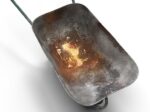 Realistic Used Ruined Wheelbarrow