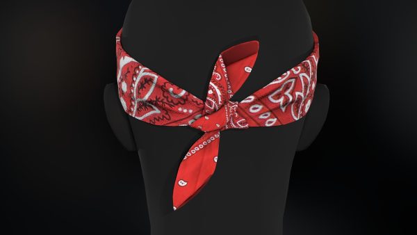 Red Paisley Bandana