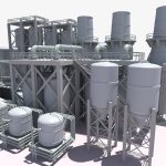 Refinery industrial plant