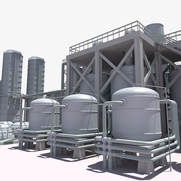 Refinery industrial plant