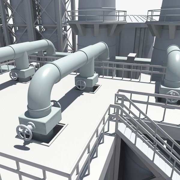 Refinery industrial plant