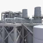 Refinery industrial plant