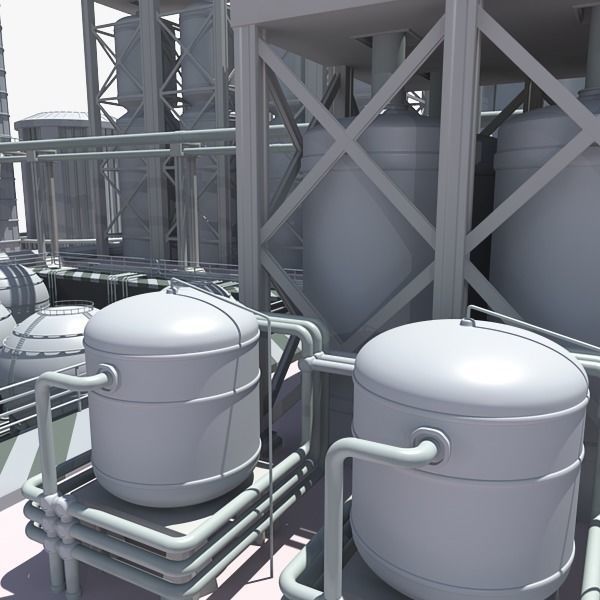 Refinery industrial plant