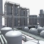 Refinery industrial plant