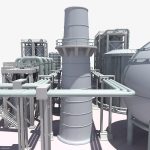 Refinery industrial plant
