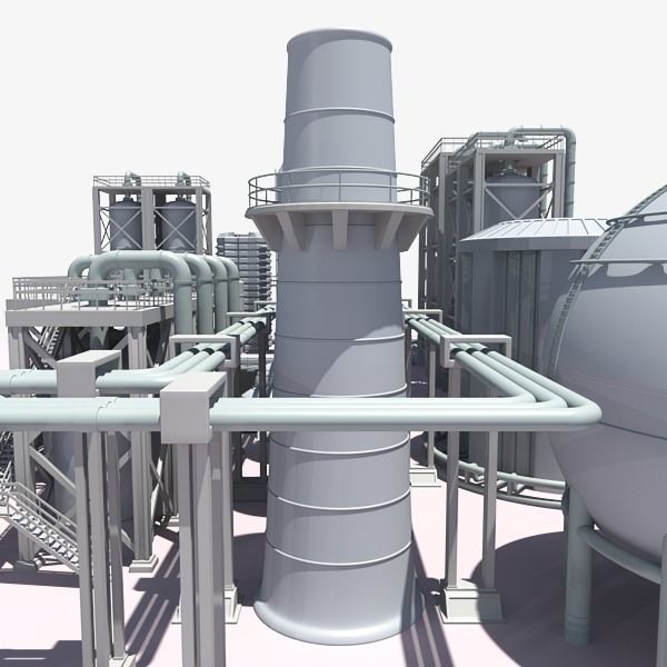 Refinery industrial plant