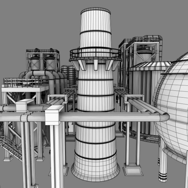 Refinery industrial plant