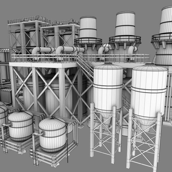 Refinery industrial plant