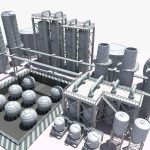 Refinery industrial plant