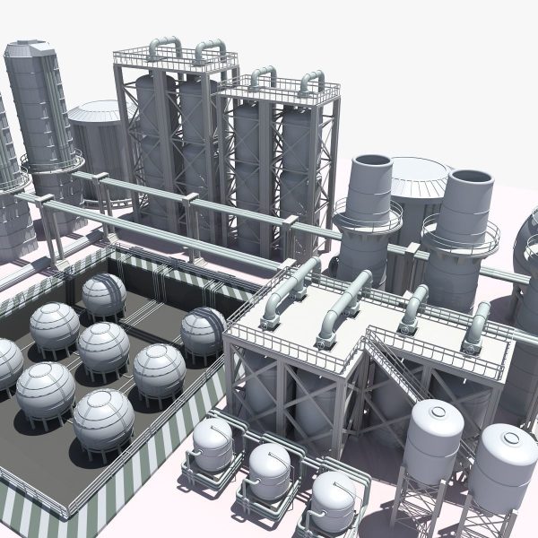 Refinery industrial plant