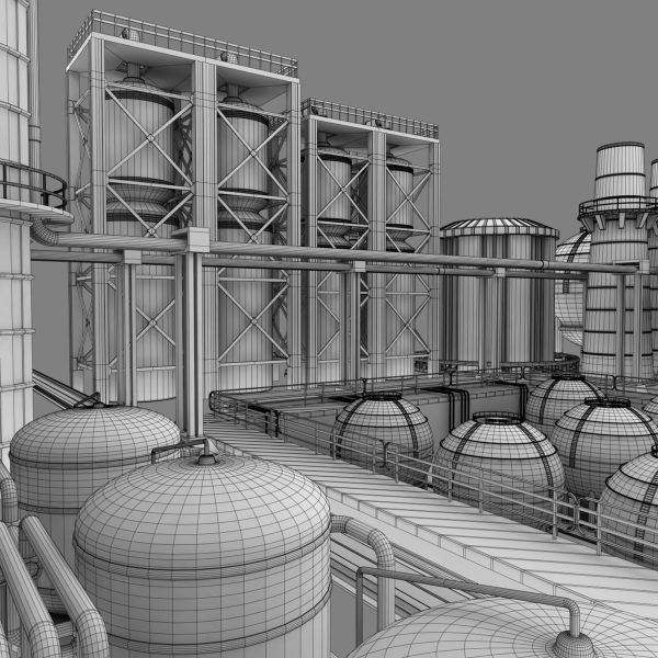 Refinery industrial plant