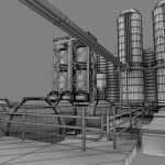 Refinery industrial plant