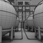 Refinery industrial plant