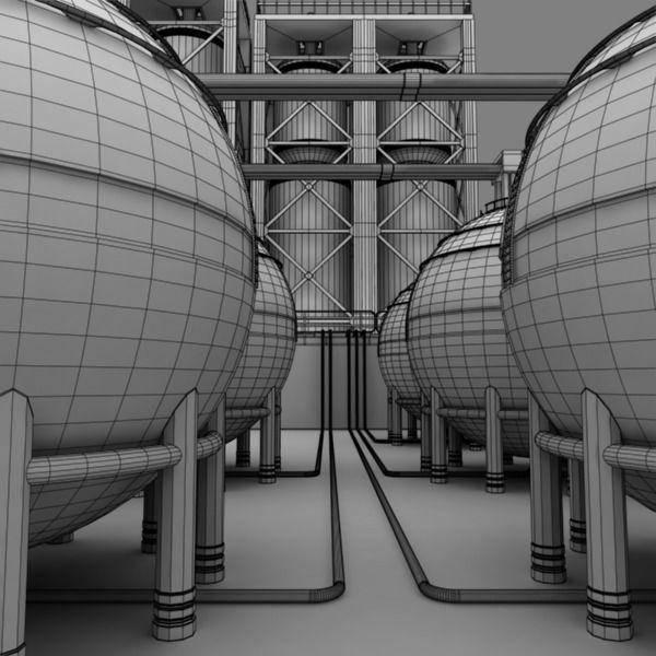 Refinery industrial plant