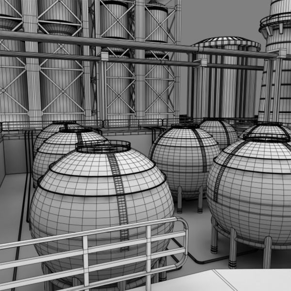 Refinery industrial plant