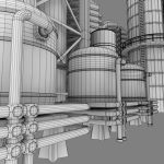 Refinery industrial plant