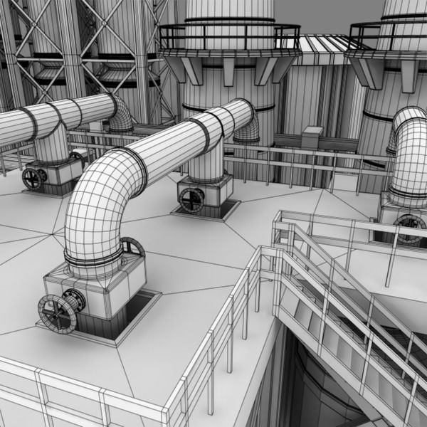 Refinery industrial plant
