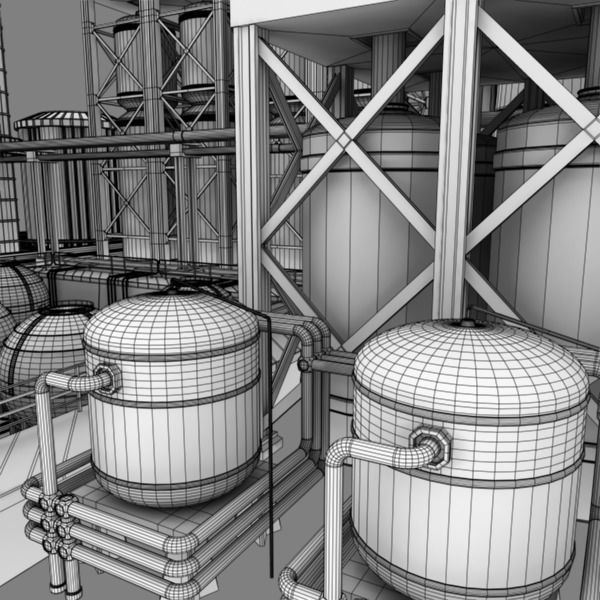 Refinery industrial plant