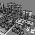 Refinery industrial plant