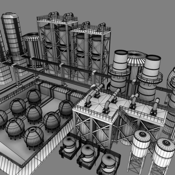 Refinery industrial plant