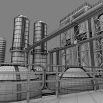 Refinery industrial plant