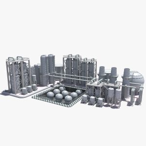 Refinery industrial plant