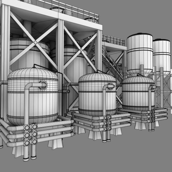 Refinery industrial plant