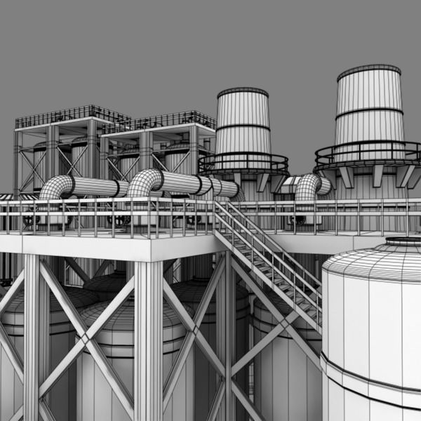 Refinery industrial plant