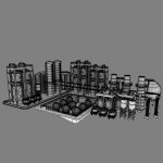 Refinery industrial plant