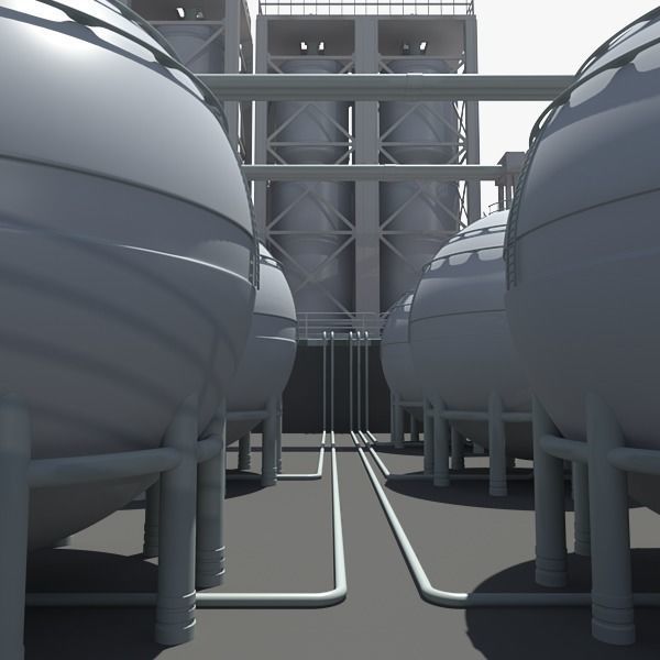 Refinery industrial plant