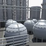 Refinery industrial plant